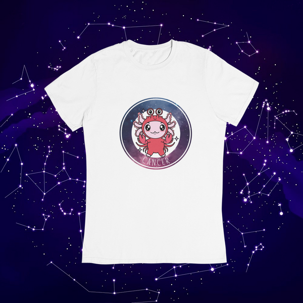 Playera Axolotzin Horoscopos Galaxy Cancer Ajolote Adulto E Infantil