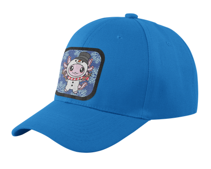 Gorra Unisex Curva Axolotzin Muñeco De Nieve