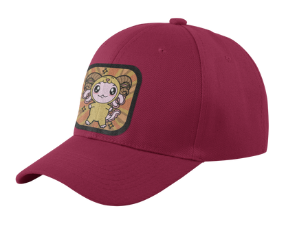 Gorra Unisex Curva Axolotzin Horoscopos Aries Ajolote
