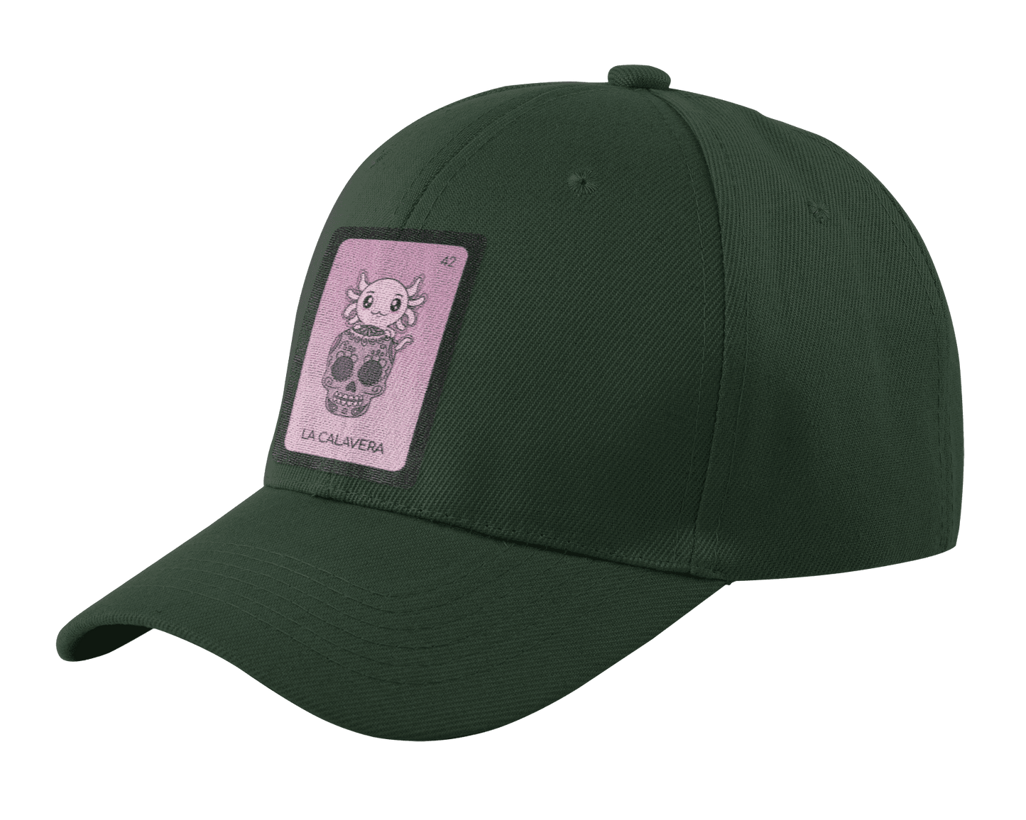 Gorra Unisex Curva Axoloteria La Calavera Ajolote