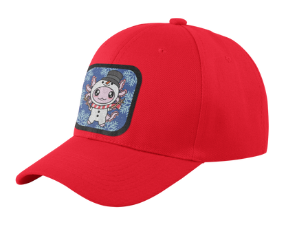 Gorra Unisex Curva Axolotzin Muñeco De Nieve