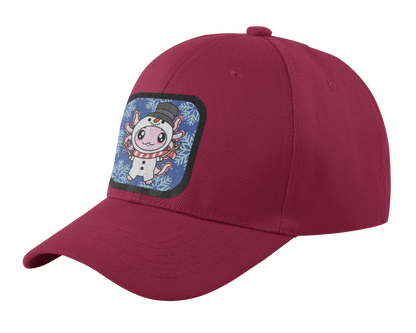 Gorra Unisex Curva Axolotzin Muñeco De Nieve