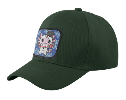 Gorra Unisex Curva Axolotzin Muñeco De Nieve