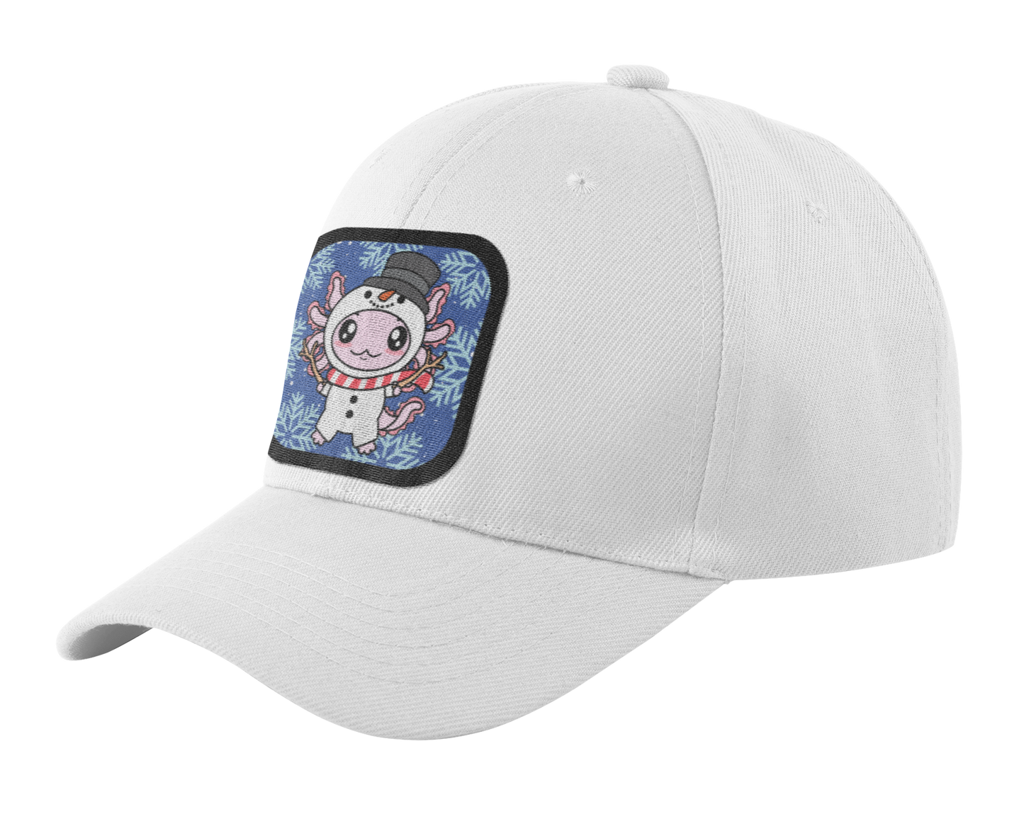 Gorra Unisex Curva Axolotzin Muñeco De Nieve