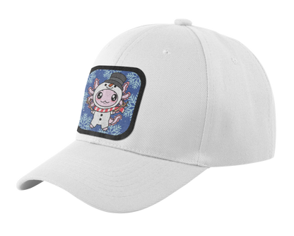 Gorra Unisex Curva Axolotzin Muñeco De Nieve