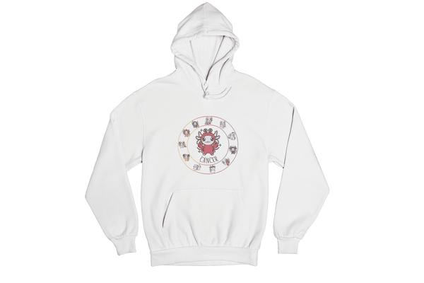 Hoodie Horóscopos Cancer Axolotzin Ajolote Unisex