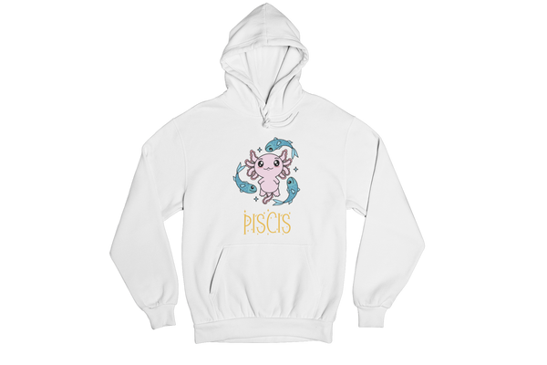 Hoodie Axolotzin Horóscopos Nombre Piscis Ajolote Unisex