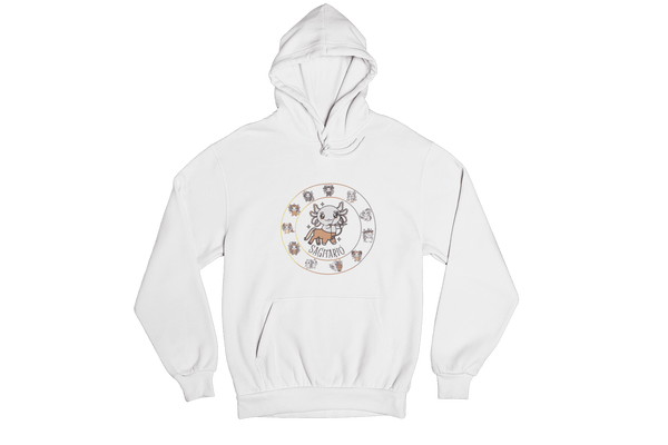 Hoodie Horóscopos Sagitario Axolotzin Ajolote Unisex