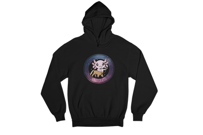 Hoodie Axolotzin Horóscopos Galaxy Sagitario Ajolote Unisex