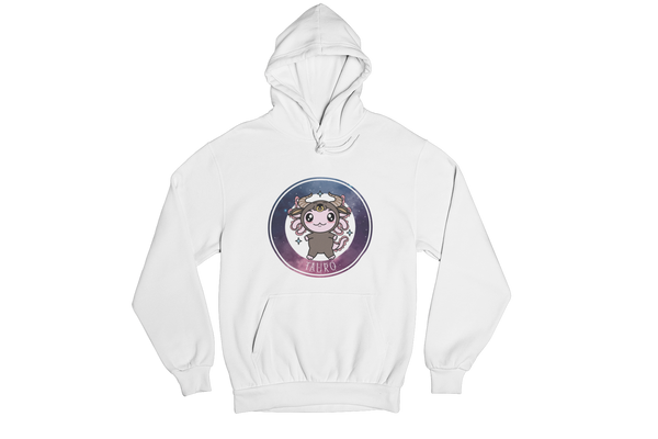 Hoodie Axolotzin Horóscopos Galaxy Tauro Ajolote Unisex