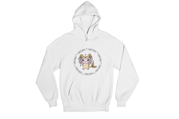 Hoodie Axolotzin Horóscopos Aro Capricornio Ajolote Unisex