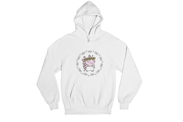 Hoodie Axolotzin Horóscopos Aro Virgo Ajolote Unisex