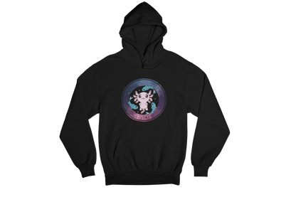 Hoodie Axolotzin Horóscopos Galaxy Piscis Ajolote Unisex