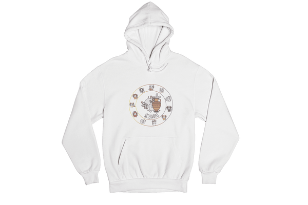 Hoodie Horóscopos Acuario Axolotzin Ajolote Unisex