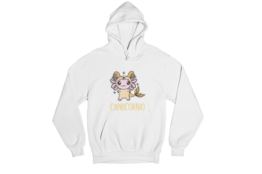 Hoodie Axolotzin Horóscopos Nombre Capricornio Ajolote Unisex