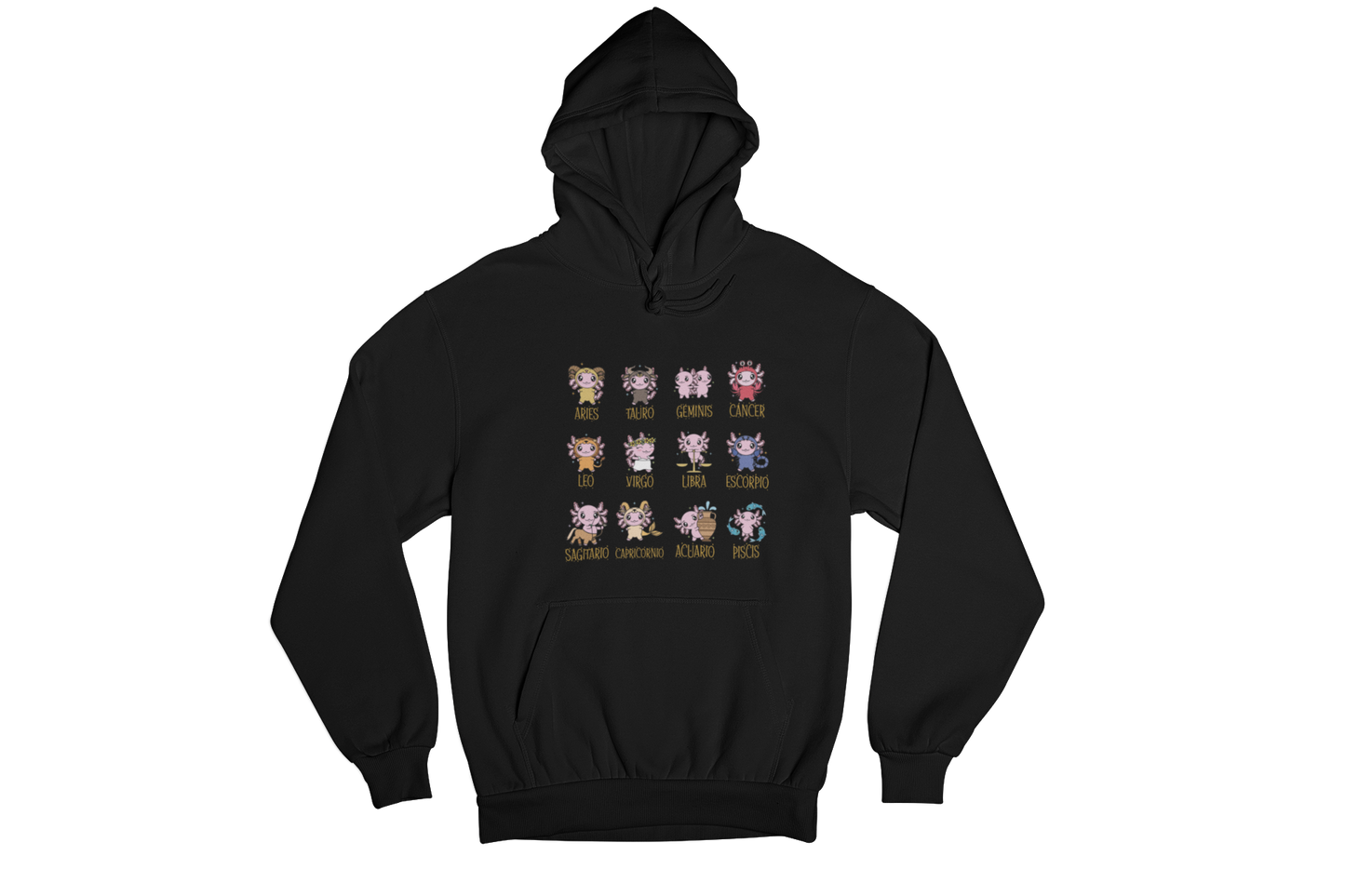 Hoodie Axolotzin Horóscopos Ajolote Unisex