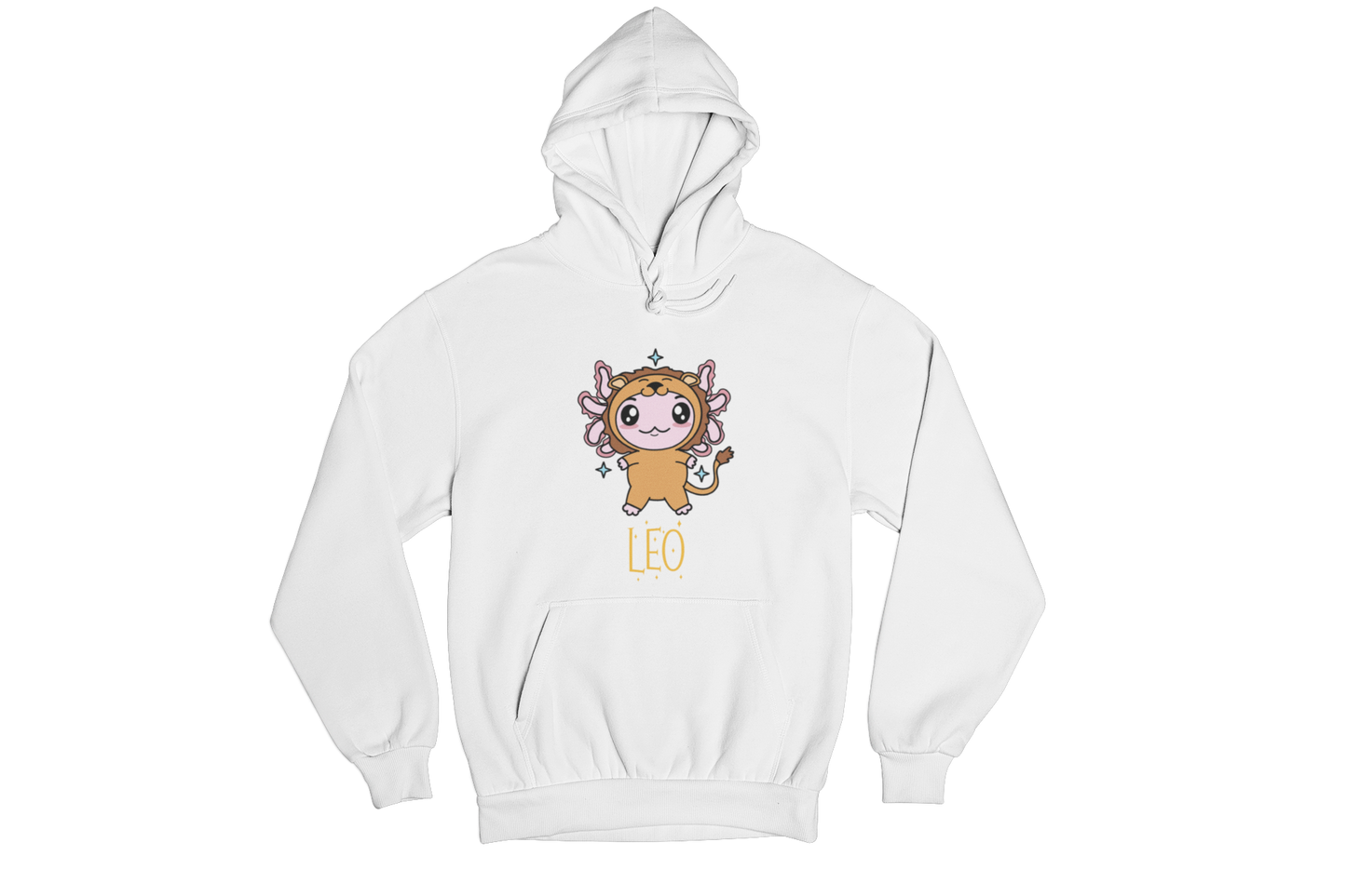 Hoodie Axolotzin Horóscopos Nombre Leo Ajolote Unisex