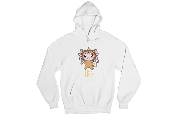 Hoodie Axolotzin Horóscopos Nombre Leo Ajolote Unisex