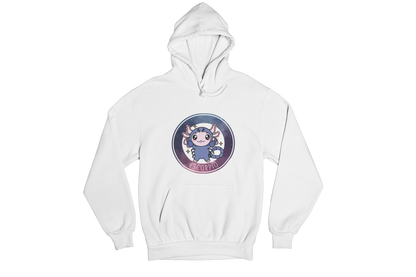 Hoodie Axolotzin Horóscopos Galaxy Escorpio Ajolote Unisex