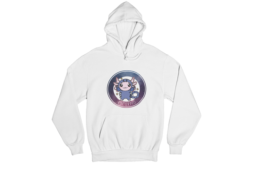 Hoodie Axolotzin Horóscopos Galaxy Escorpio Ajolote Unisex