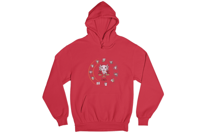 Hoodie Horóscopos Libra Axolotzin Ajolote Unisex