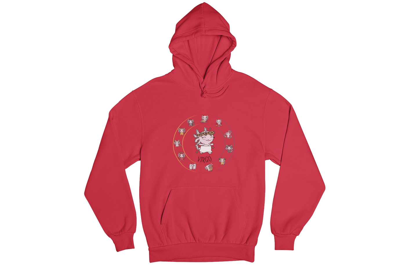 Hoodie Horóscopos Virgo Axolotzin Ajolote Unisex