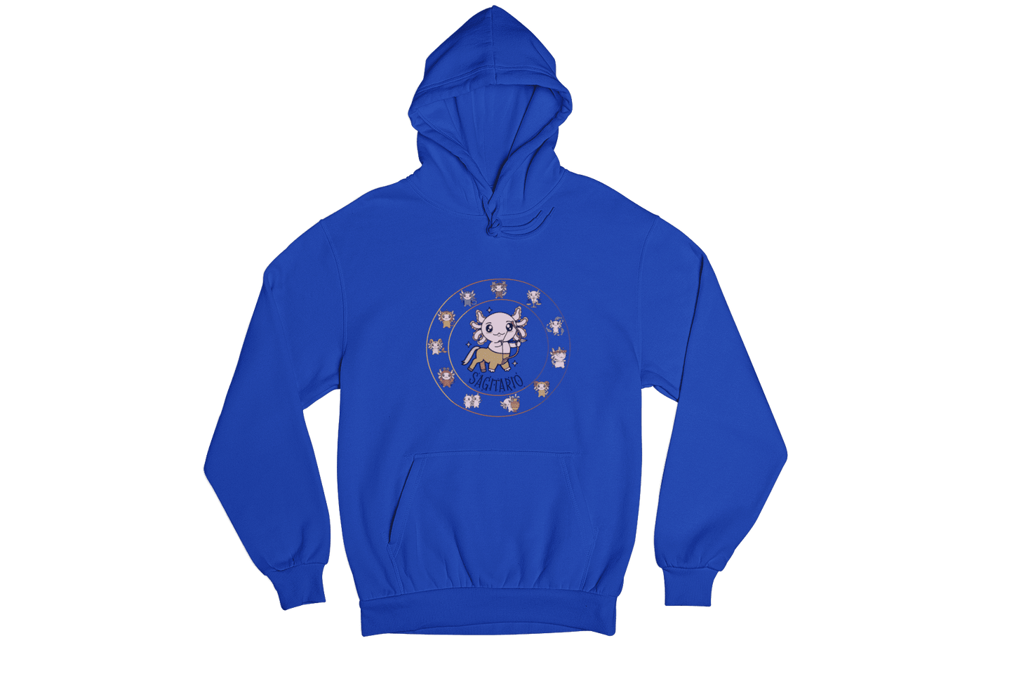 Hoodie Horóscopos Sagitario Axolotzin Ajolote Unisex
