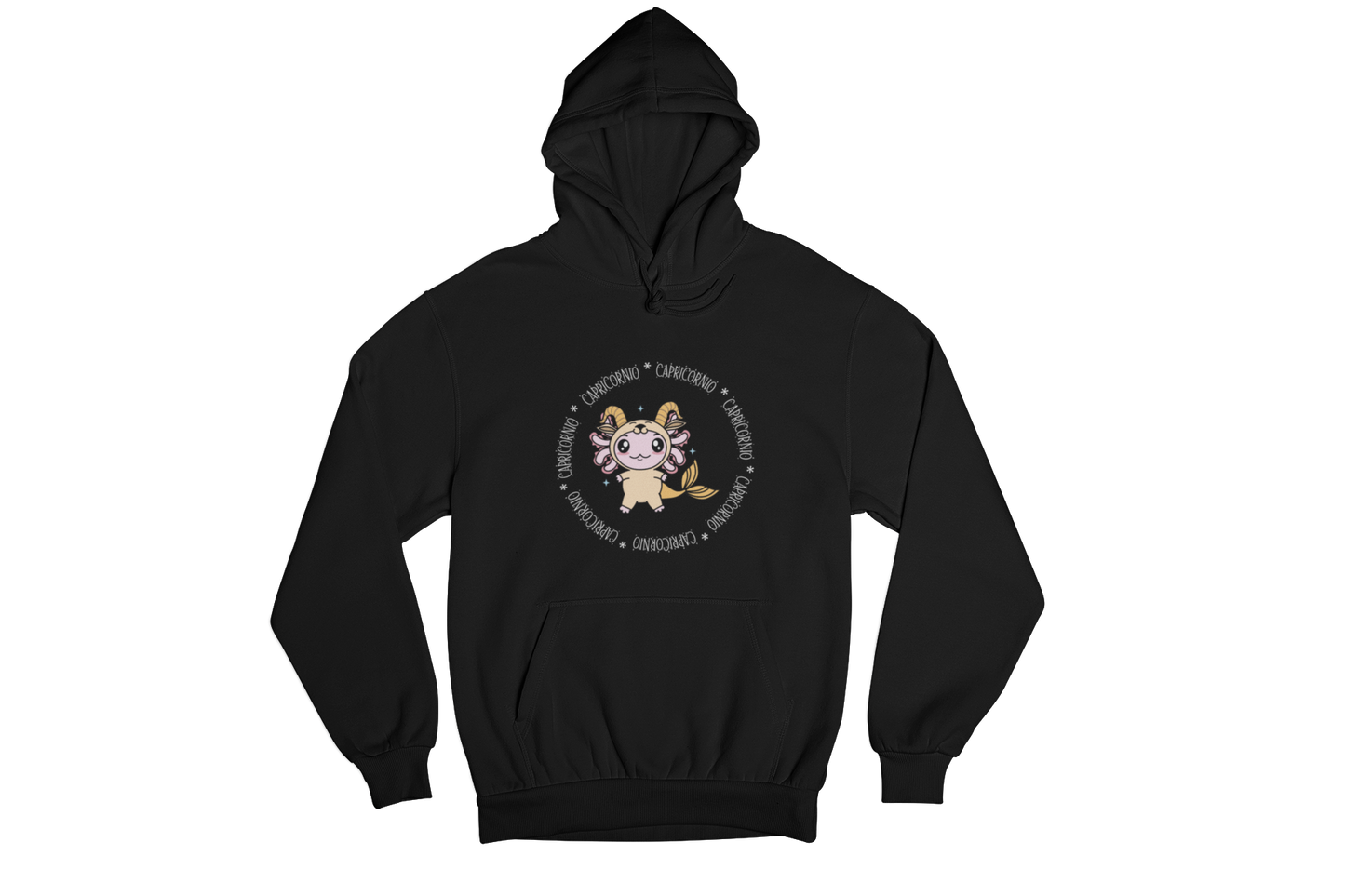 Hoodie Axolotzin Horóscopos Aro Capricornio Ajolote Unisex