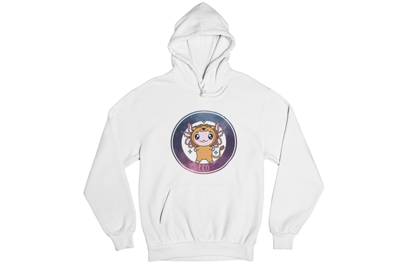 Hoodie Axolotzin Horóscopos Galaxy Leo Ajolote Unisex