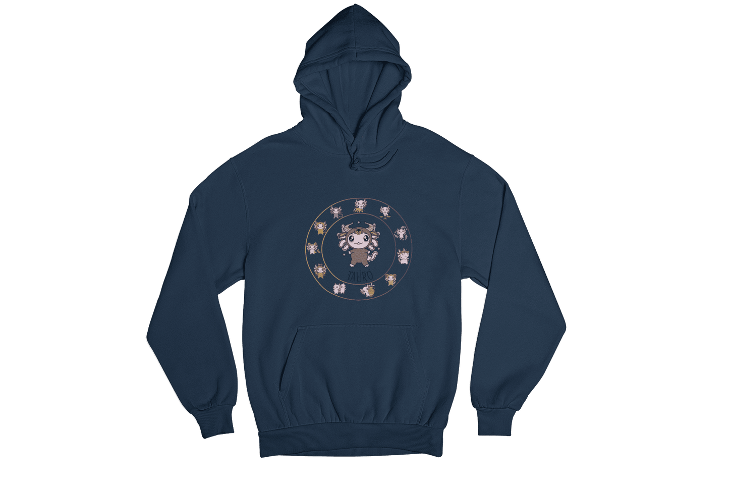 Hoodie Horóscopos Tauro Axolotzin Ajolote Unisex