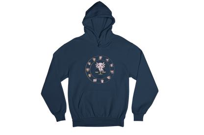 Hoodie Horóscopos Libra Axolotzin Ajolote Unisex