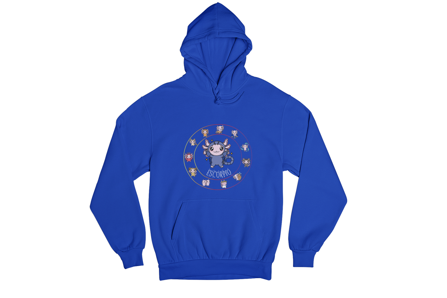 Hoodie Horóscopos Escorpio Axolotzin Ajolote Unisex