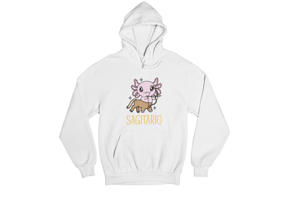 Hoodie Axolotzin Horóscopos Nombre Sagitario Ajolote Unisex