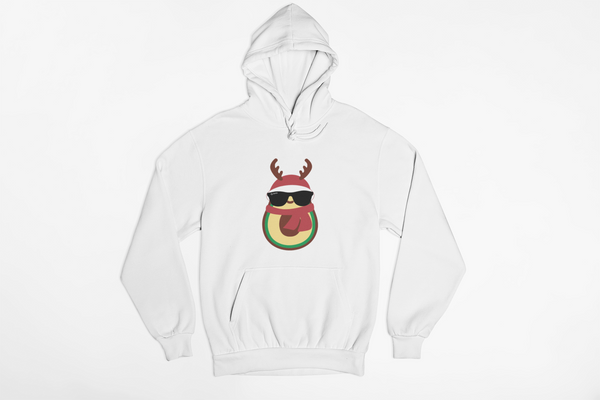 Hoodie Navideña Aguacate Reno Cool Unisex