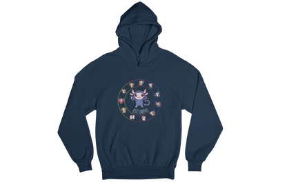 Hoodie Horóscopos Escorpio Axolotzin Ajolote Unisex