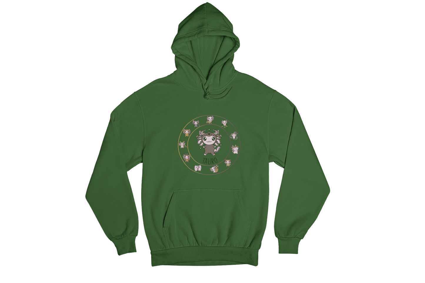 Hoodie Horóscopos Tauro Axolotzin Ajolote Unisex