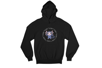 Hoodie Axolotzin Horóscopos Aro Escorpio Ajolote Unisex