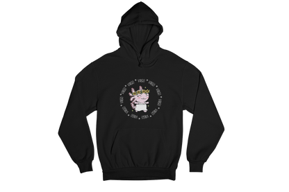 Hoodie Axolotzin Horóscopos Aro Virgo Ajolote Unisex