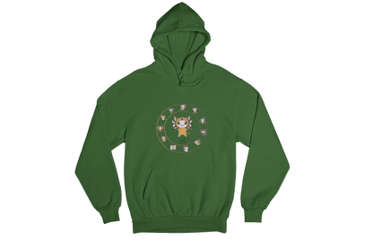 Hoodie Horóscopos Leo Axolotzin Ajolote Unisex