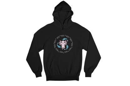 Hoodie Axolotzin Horóscopos Aro Piscis Ajolote Unisex