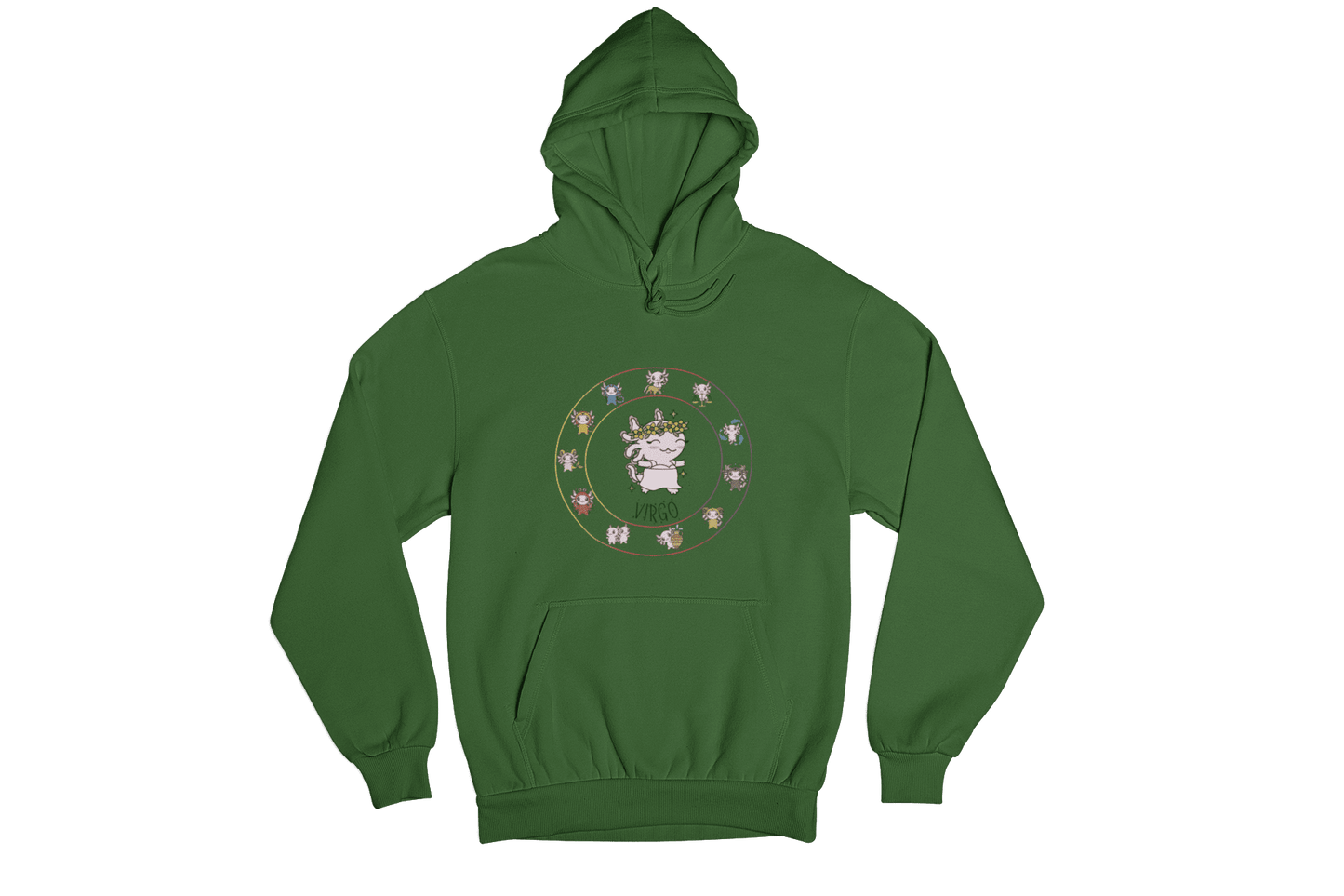 Hoodie Horóscopos Virgo Axolotzin Ajolote Unisex