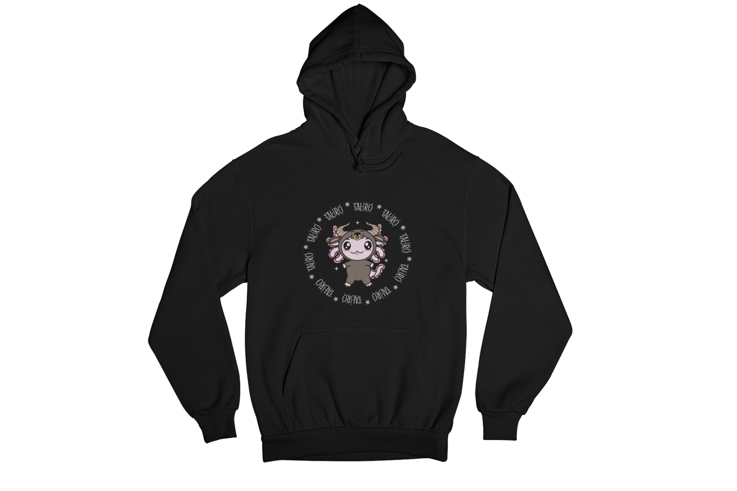 Hoodie Axolotzin Horóscopos Aro Tauro Ajolote Unisex