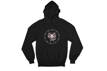 Hoodie Axolotzin Horóscopos Aro Tauro Ajolote Unisex