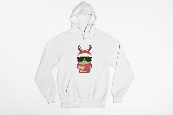 Hoodie Navideña Cactus Reno Cool Unisex