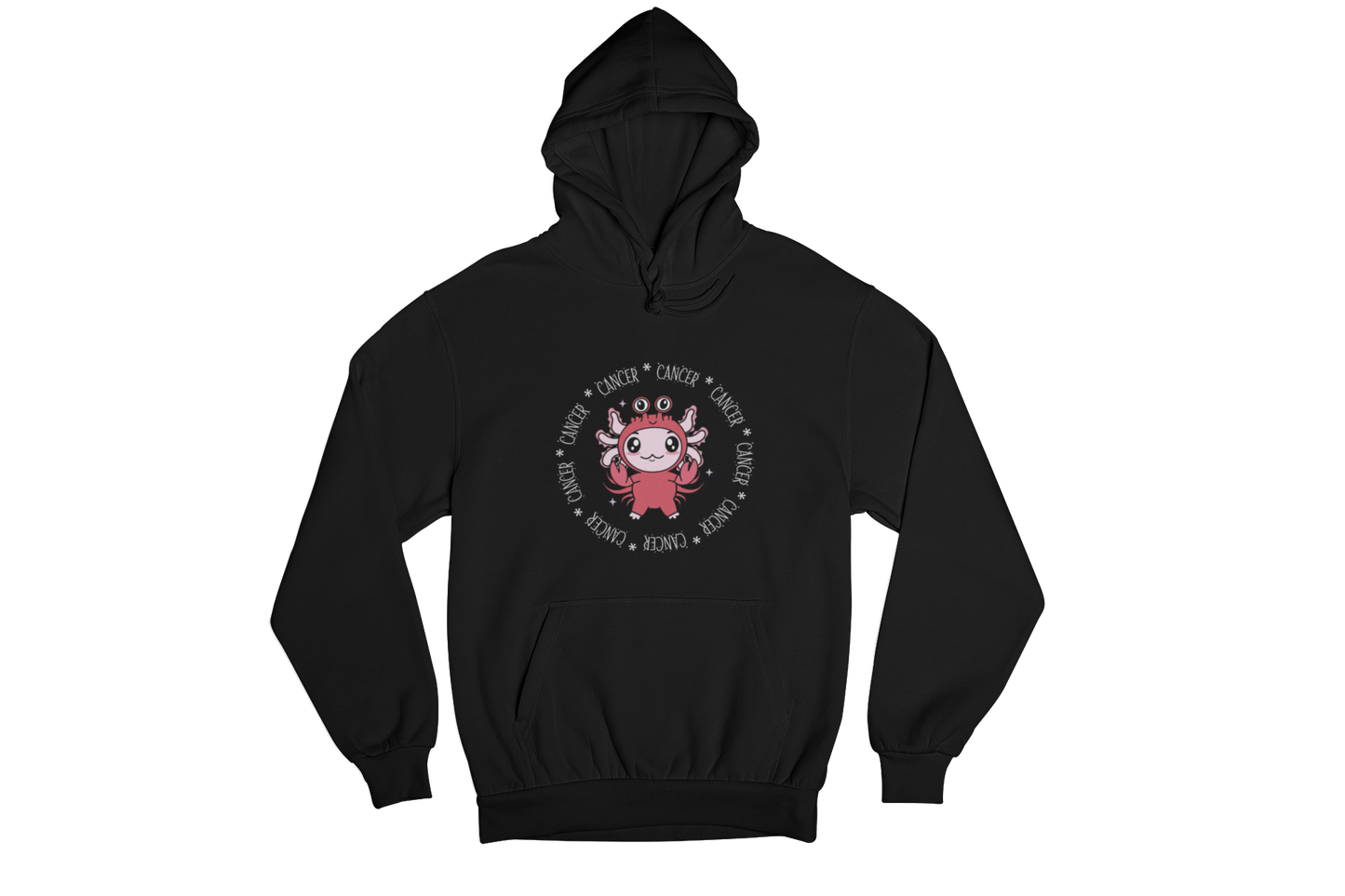 Hoodie Axolotzin Horóscopos Aro Cancer Ajolote Unisex