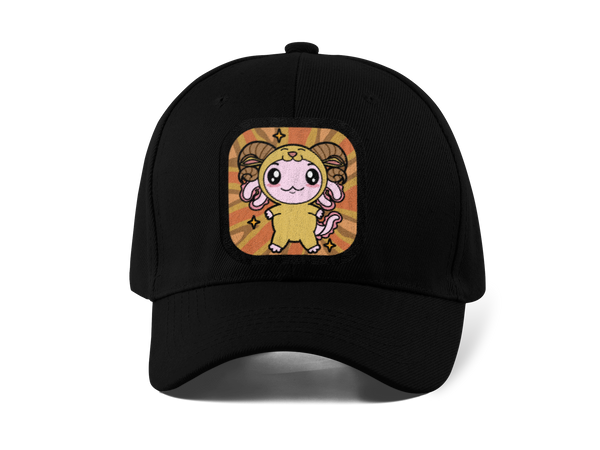 Gorra Unisex Curva Axolotzin Horoscopos Aries Ajolote