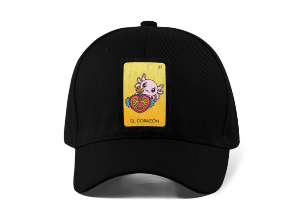 Gorra Unisex Curva Axoloteria El Corazón Ajolote