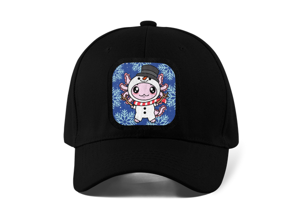 Gorra Unisex Curva Axolotzin Muñeco De Nieve