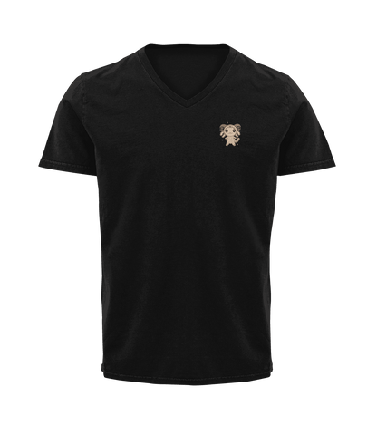 Playera Cuello V Horoscopos Aries Axolotzin Ajolote Adulto