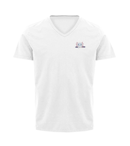 Playera Cuello V Axolotzin Estelar Ajolote Adulto